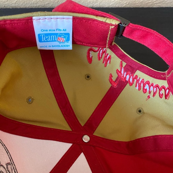 NINERS SCRIPT STRAP BACK FLAME - Picture 3 of 4